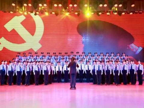 甘肃金昌市公安局举办&ldquo;警心永向党&bull;红歌最嘹亮&rdquo;&ldquo;&lsquo;迎&lsquo;七一&rsquo;铸警魂 强战力&rdquo;歌咏比赛