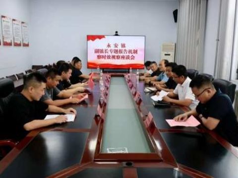 永安镇开展副镇长专题报告机制会前视察活动