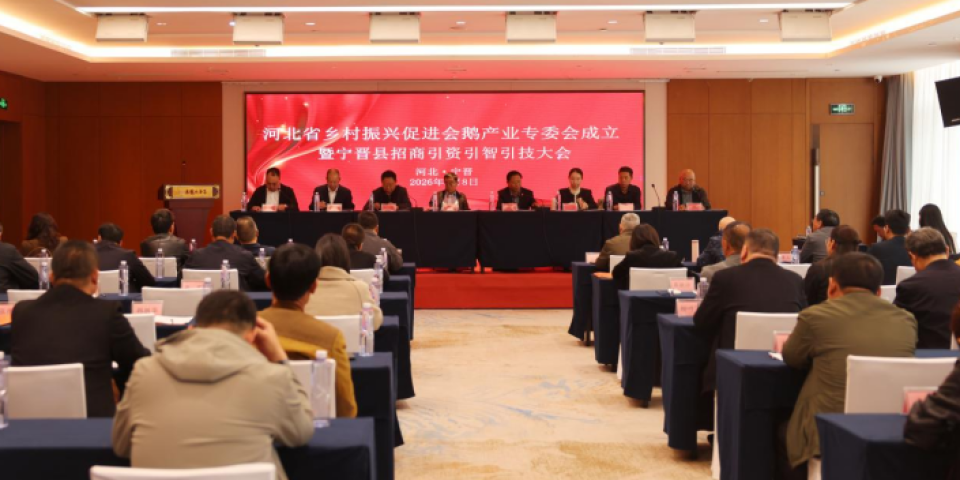 河北省乡村振兴促进会鹅产业专委会在宁晋成立